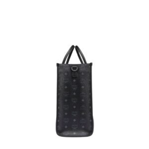 MCM X-LARGE MUNCHEN TOTE IN VISETOS BLACK