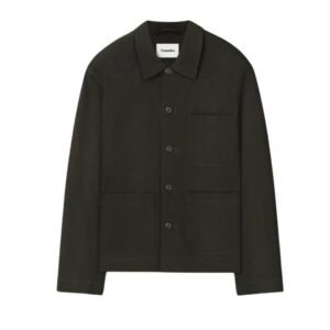 NANUSHKA SAON STRUCTURED TWILL JACKET ANTHRACITE