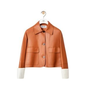 LOEWE JACKET WITH LAPELS IN LAMB NAPPA