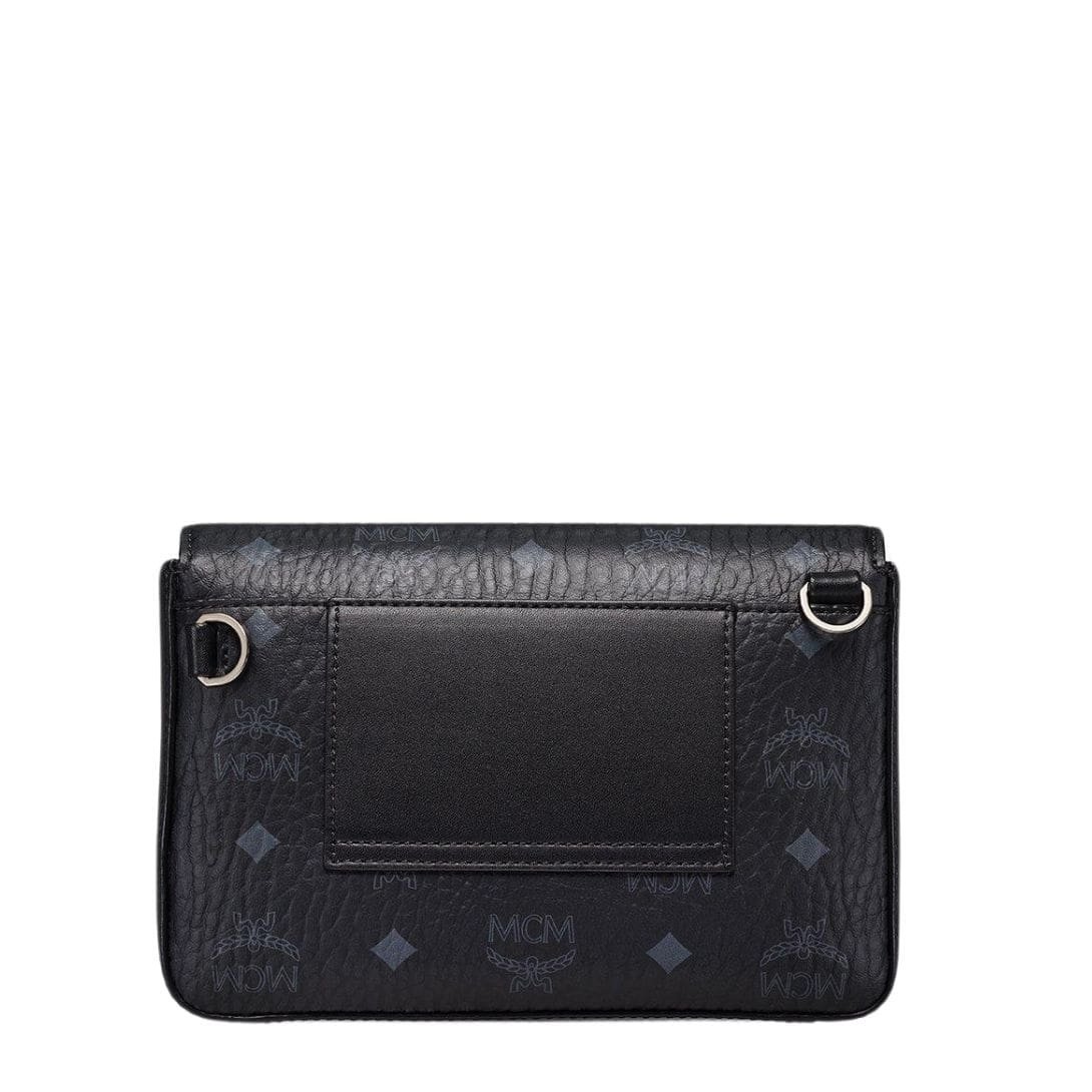 MCM SMALL VIKTOR CROSSBODY IN VISETOS BLACK - Image 5