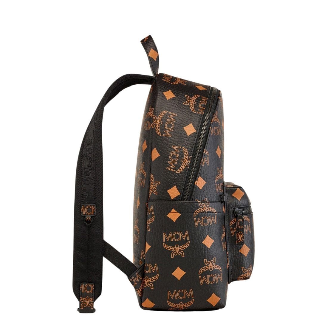 MCM MEDIUM STARK BACKPACK IN MAXI VISETOS BLACK - Image 8