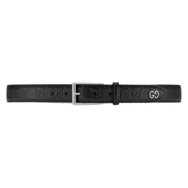 GUCCI SIGNATURE BELT WITH GG DETAIL