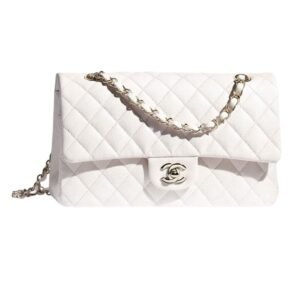 CHANEL CLASSIC 11.12 HANDBAG WHITE