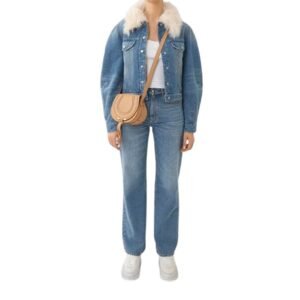 CHLOE MARCIE SMALL SADDLE BAG LIGHT TAN