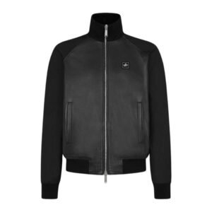 DSQUARED2 MIXED LEATHER BOMBER
