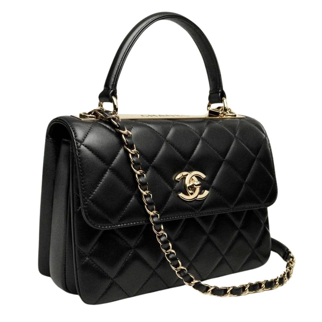 CHANEL FLAP BAG WITH TOP HANDLE - Image 4