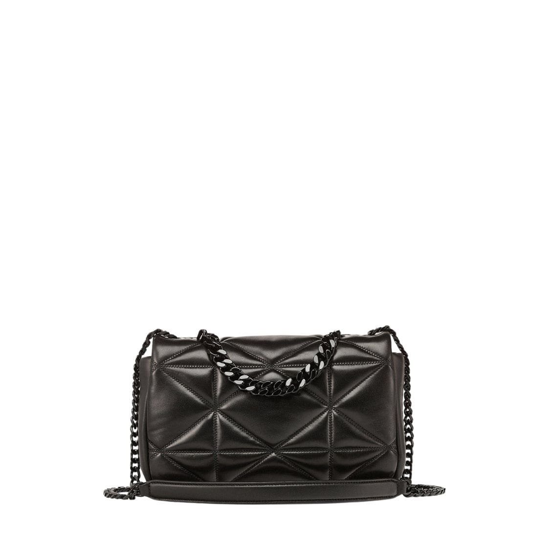 MCM SMALL TRAVIA SHOULDER BAG IN CLOUD QUILTED LEATHER BLACK - Image 3