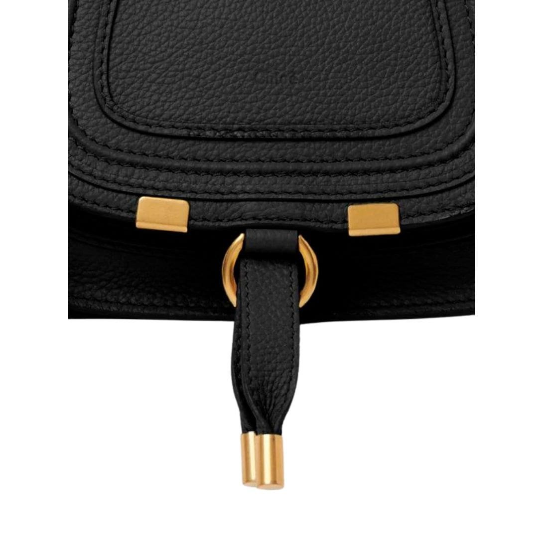 CHLOE MARCIE MINI DOUBLE CARRY BAG BLACK - Image 3