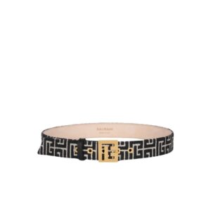 BALMAIN BICOLOR JACQUARD PB BELT