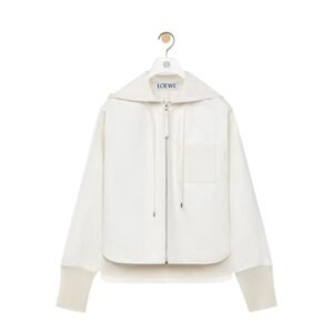 LOEWE HOODED JACKET IN NAPPA LAMBSKIN
