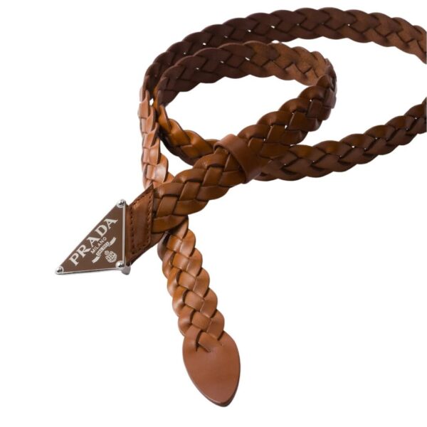 PRADA LEATHER BELT COGNAC - Image 2