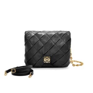 LOEWE GOYA PUFFER BAG IN SHINY LAMBSKIN
