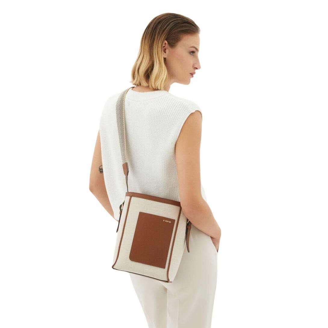 VALEXTRA SOFT CANVAS BUCKET MINI BAG - Image 6