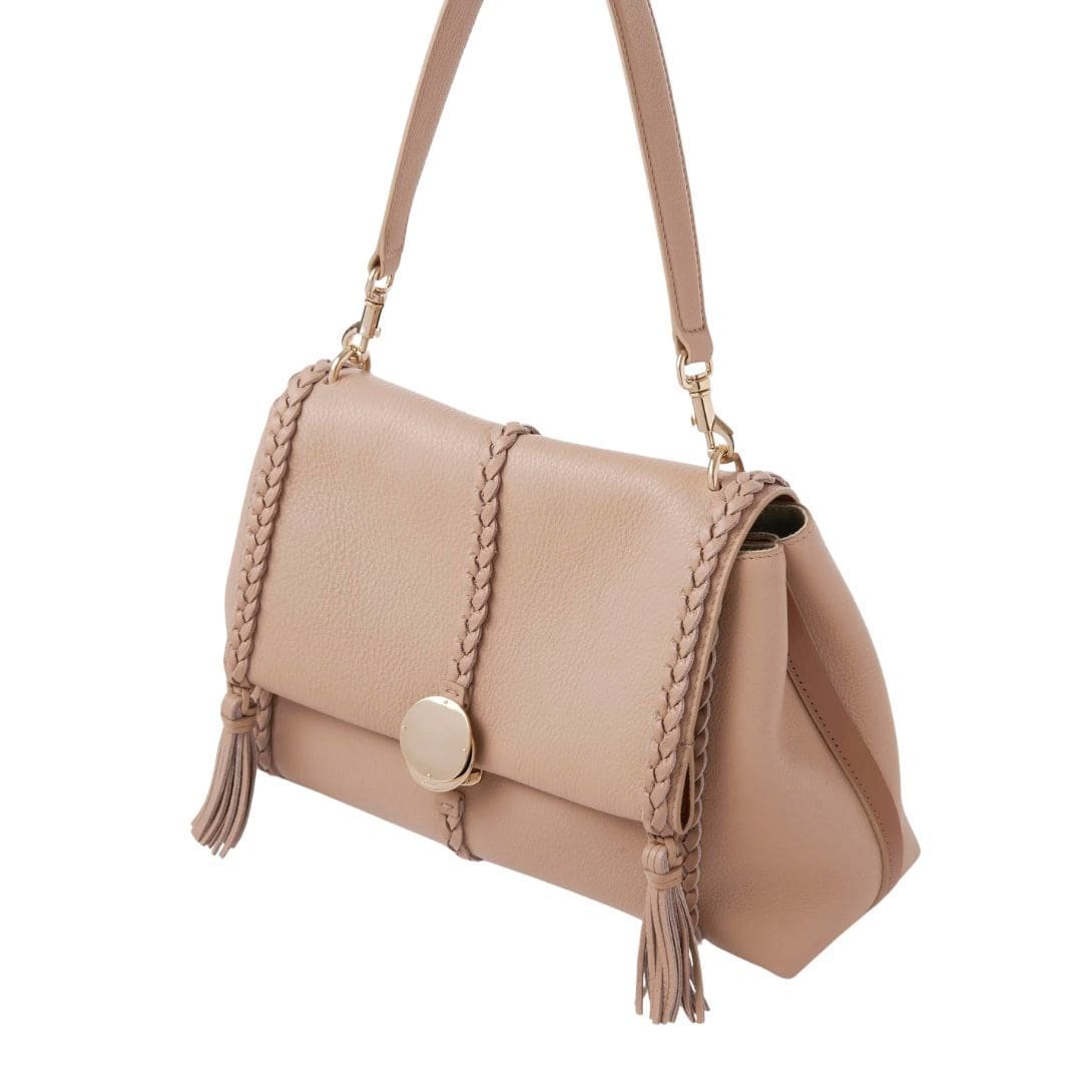 CHLOE PENELOPE MEDIUM SOFT SHOULDER BAG NOMAD BEIGE - Image 6