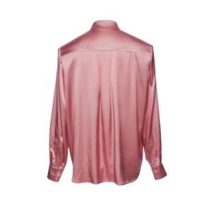 MAGDA BUTRYM CLASSIC SILK SHIRT IN PINK