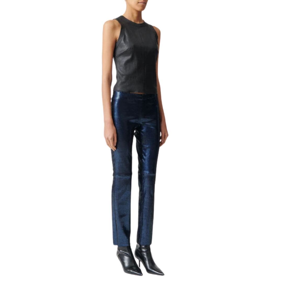 STOULS PAM TANK-TOP EN CUIR STRETCH - Image 3