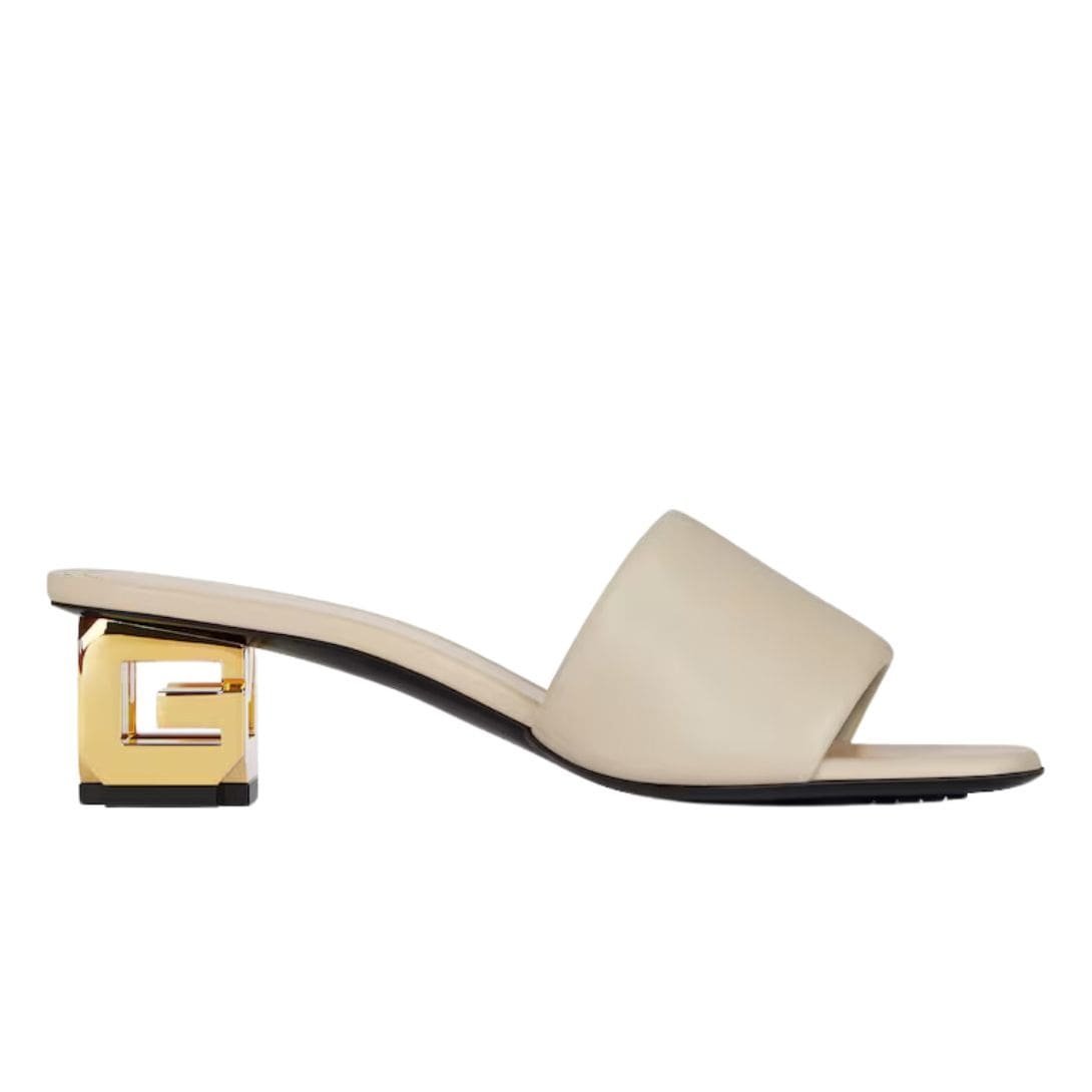 GIVENCHY CUBE MULES IN LEATHER - Image 4