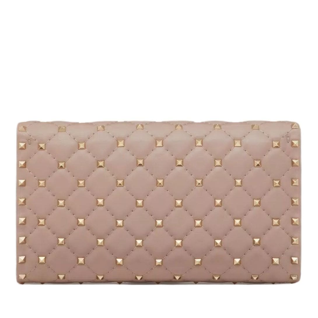 VALENTINO GARAVANI ROCKSTUD SPIKE NAPPA LEATHER CROSSBODY CLUTCH BAG - Image 2