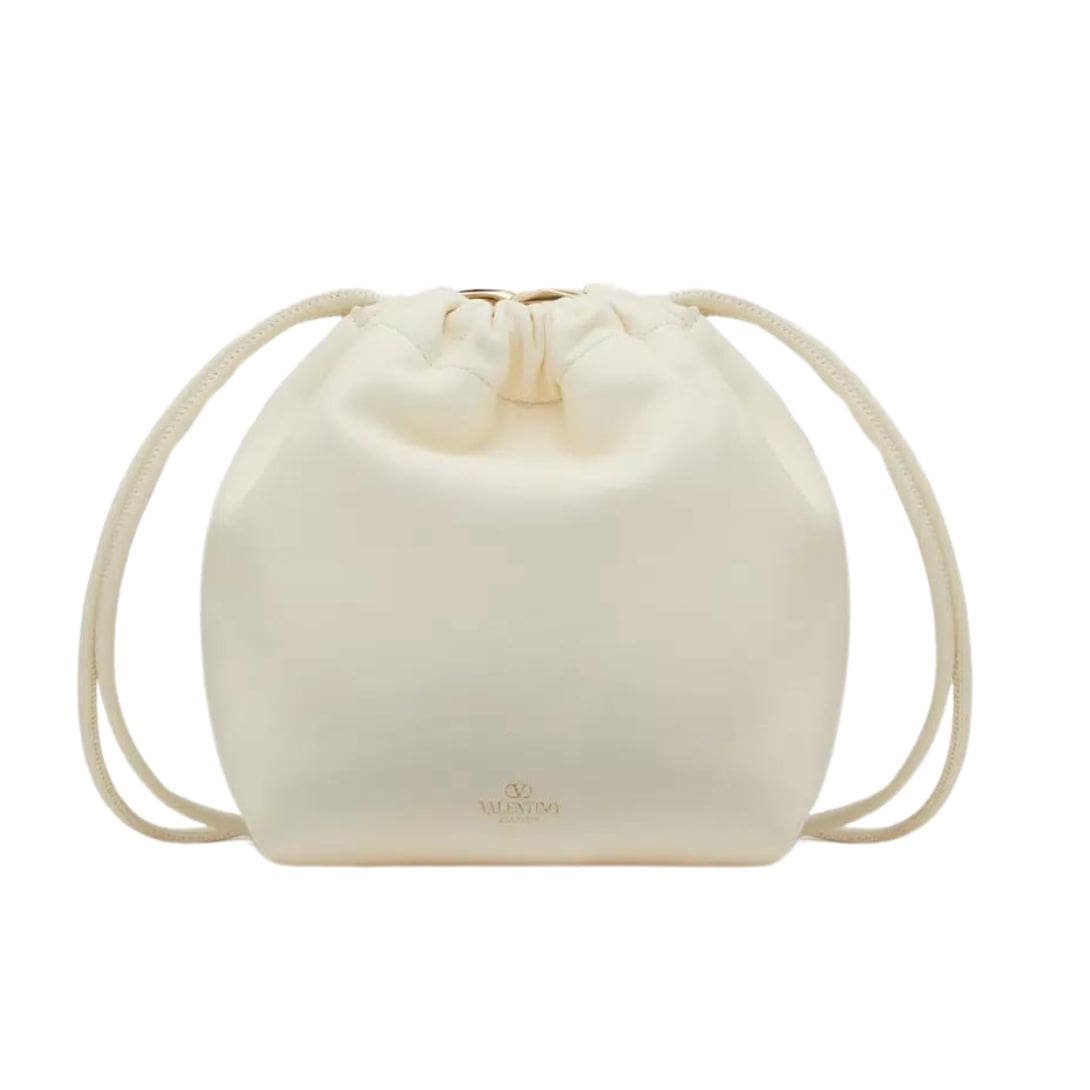 VALENTINO GARAVANI VLOGO POUF NAPPA LEATHER MINI BUCKET BAG - Image 3
