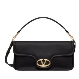 VALENTINO GARAVANI VLOGO 1960 NAPPA LEATHER SHOULDER BAG