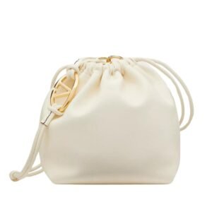 VALENTINO GARAVANI VLOGO POUF NAPPA LEATHER POUCH