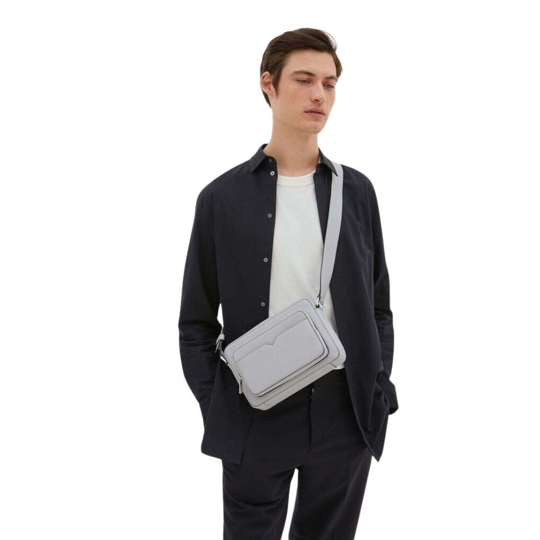 VALEXTRA V-LINE REPORTER BAG - Image 6