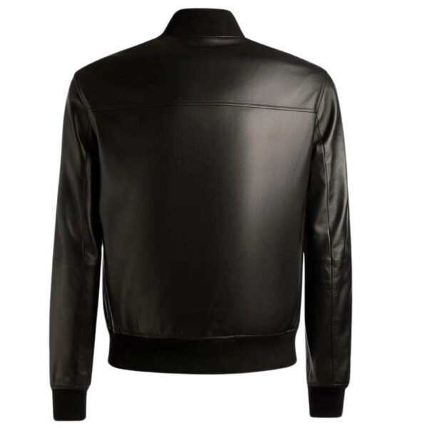 BALLY BOMBER JACKET IN BLACK LEATHER - Image 2