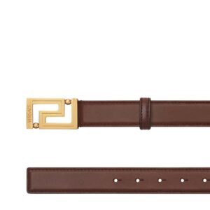 VERSACE GRECA LEATHER BELT 3 CM