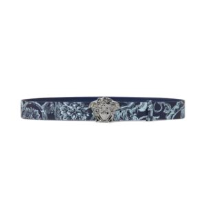 VERSACE LA MEDUSA BAROCCO STENCIL BELT 4 CM