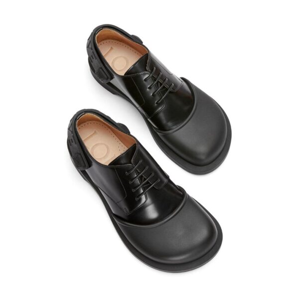 LOEWE DERBY SHOE IN RUBBER AND BRUSHED OFF CALFSKIN - Image 5