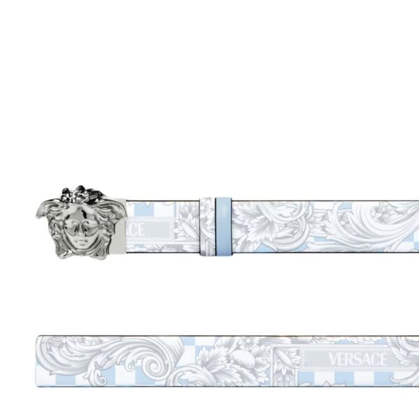 VERSACE LA MEDUSA REVERSIBLE LEATHER BELT 4 cm - Image 2