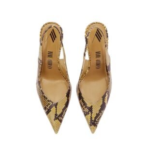 THE ATTICO ”CHEOPE” SAND AND BLACK SLINGBACK