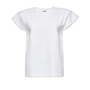 MAGDA BUTRYM T SHIRT WITH PADDED SHOULDERS
