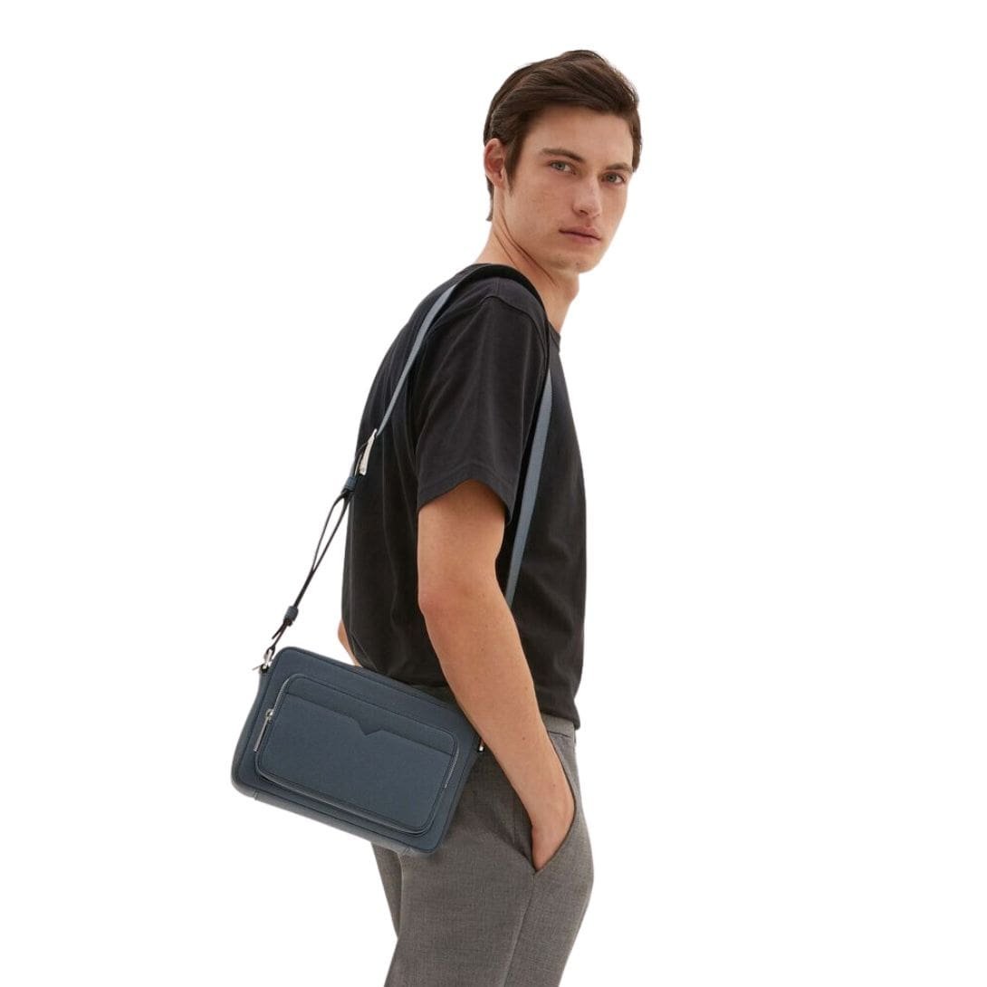 VALEXTRA V-LINE REPORTER BAG - Image 6