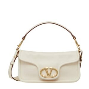 VALENTINO GARAVANI VLOGO 1960 NAPPA LEATHER MEDIUM SHOULDER BAG