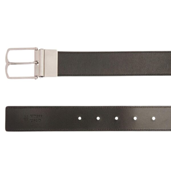 BALLY 35MM DRESS BELT IN BLACK LEATHER - Image 2