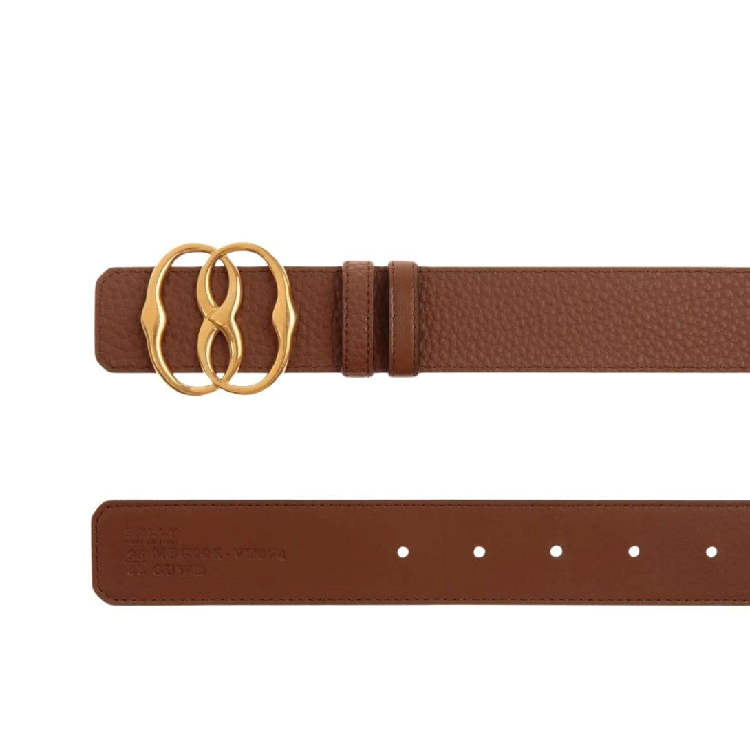 BALLY ICONIC 35MM BELT IN BROWN LEATHER - Image 3