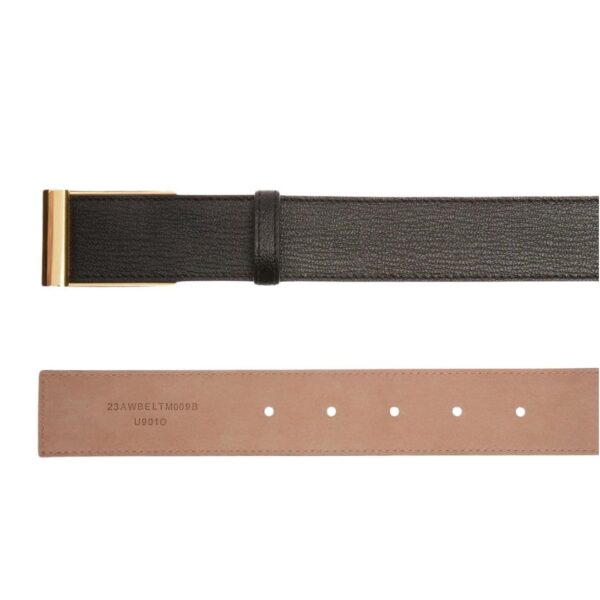 BALLY DRESS BELT IN BLACK LEATHER - Image 2