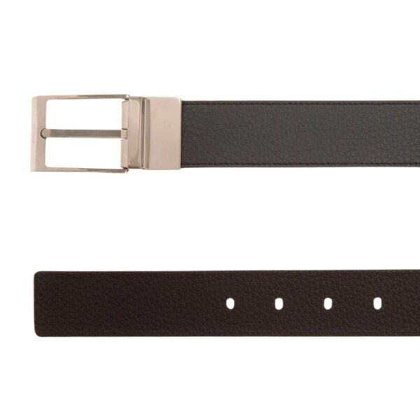 BALLY DRESS BELT IN MIDNIGHT AND BLACK LEATHER - Image 3