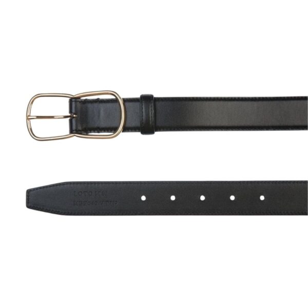 BALLY LOTO 30MM BELT IN BLACK LEATHER - Image 3