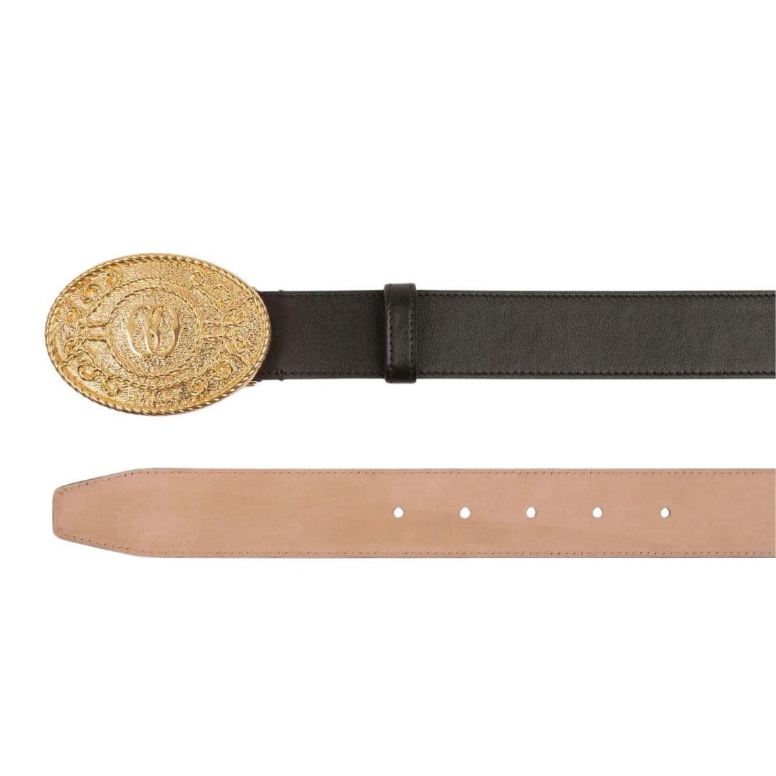 BALLY MOUNTAIN 35MM BELT IN BLACK LEATHER - Image 3