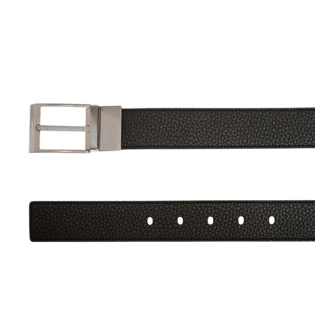 BALLY SHIFFIE 35MM REVERSIBLE AND ADJUSTABLE BELT IN BLACK AND BEIGE LEATHER - Image 3