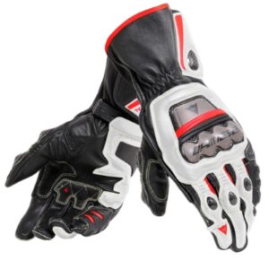 DAINESE FULL METAL 6 LEATHER GLOVES WHITE