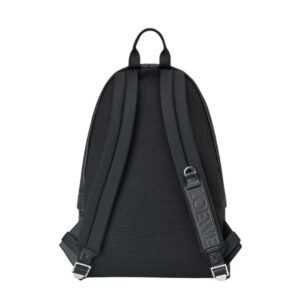 LOEWE ROUND SLIM BACKPACK IN CALFSKIN AND ANAGRAM JACQUARD