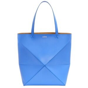 LOEWE XL PUZZLE FOLD TOTE BAG IN SHINY CALFSKIN