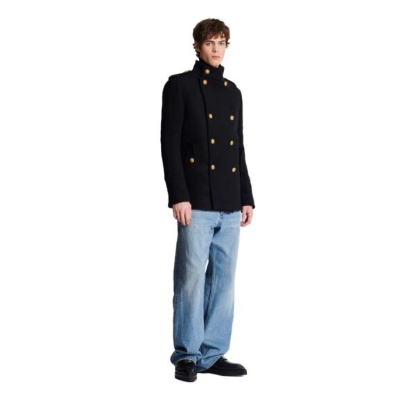 BALMAIN SHORT MILITARY STYLE COAT - Image 4