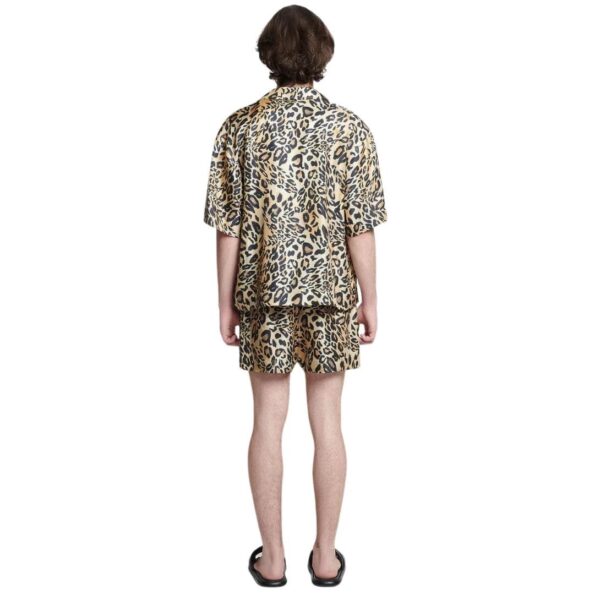 NANUSHKA MAXTON PRINTED SILK-TWILL SHIRT LEOPARD - Image 2