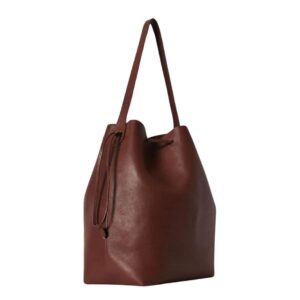 THE ROW BELVEDERE TOTE BAG IN LEATHER