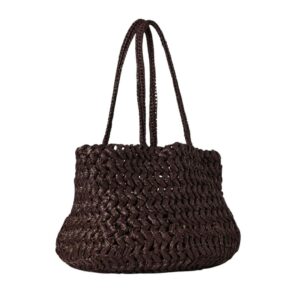 THE ROW ESTELLE BAG IN RAFFIA