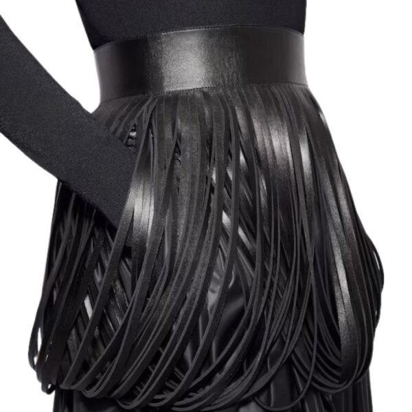 ALAIA FRINGED LEATHER BELT - Image 4